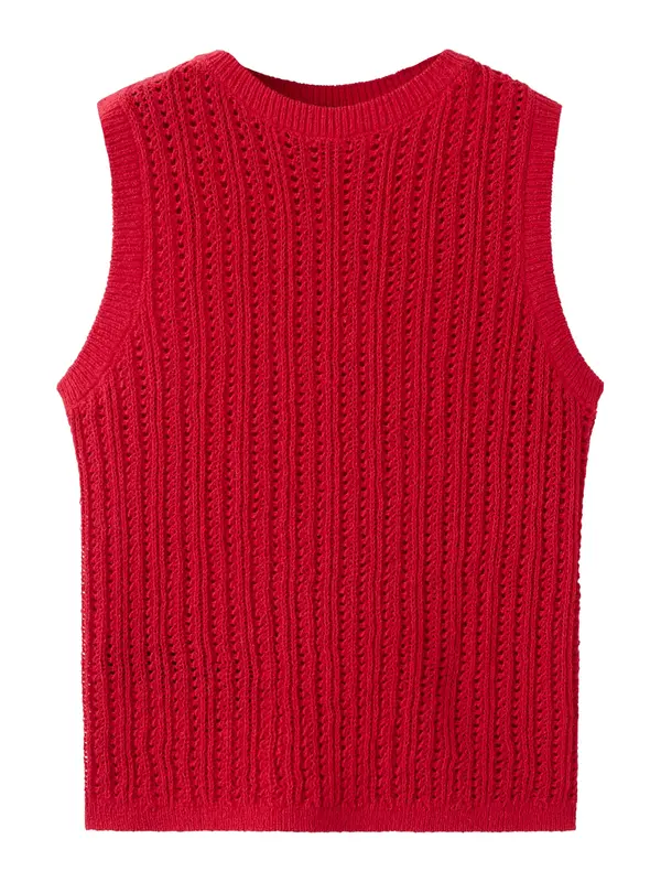 MANGO MANGO Top z naramnicami 'SITO'  rdeča
