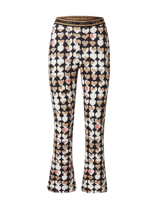 Marc Cain Marc Cain Hlače 'Frederica'  pueblo / rdeča / črna / bela