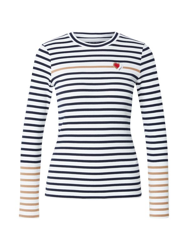 Marc Cain Marc Cain Majica  bež / črna / bela