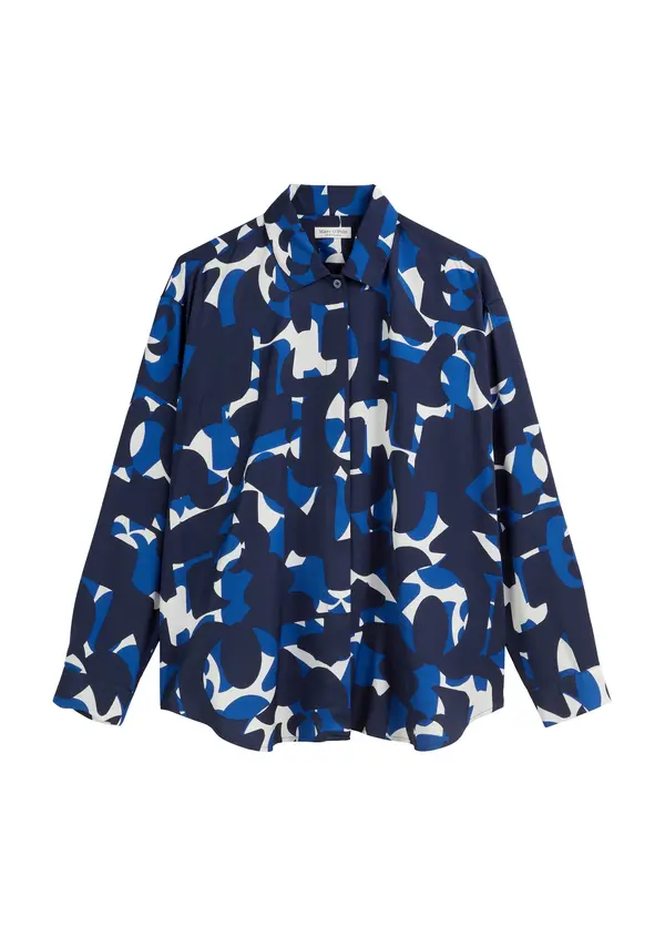 Marc O'Polo Marc O'Polo Bluza  modra / temno modra / bela