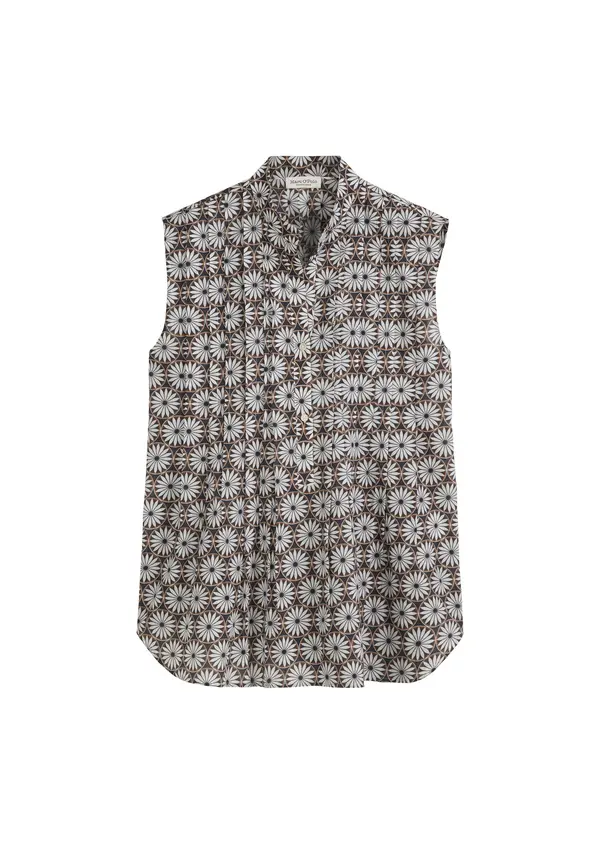 Marc O'Polo Marc O'Polo Bluza  rjava / antracit / bela