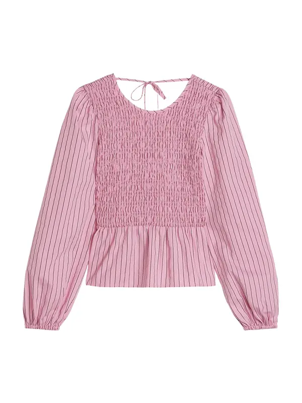 Marc O'Polo DENIM Marc O'Polo DENIM Bluza  temno rjava / roza