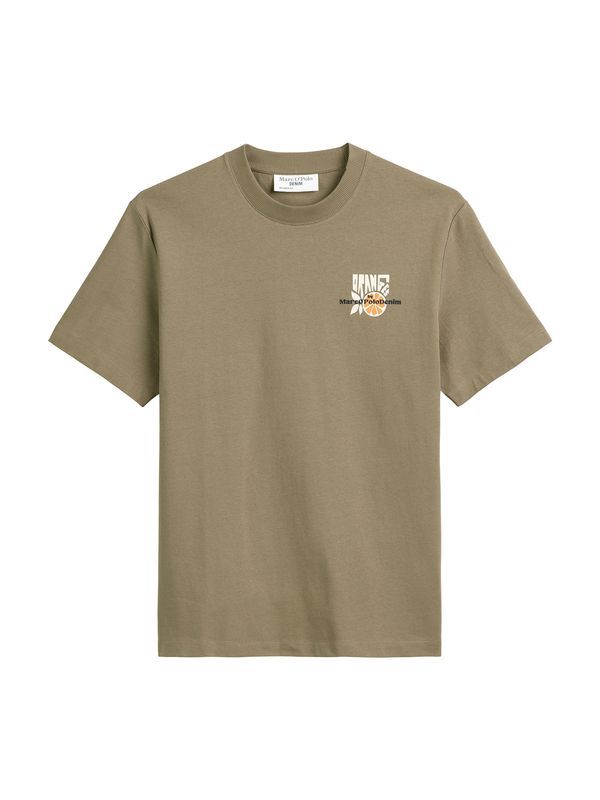 Marc O'Polo DENIM Marc O'Polo DENIM Majica  oliva / oranžna / črna / bela