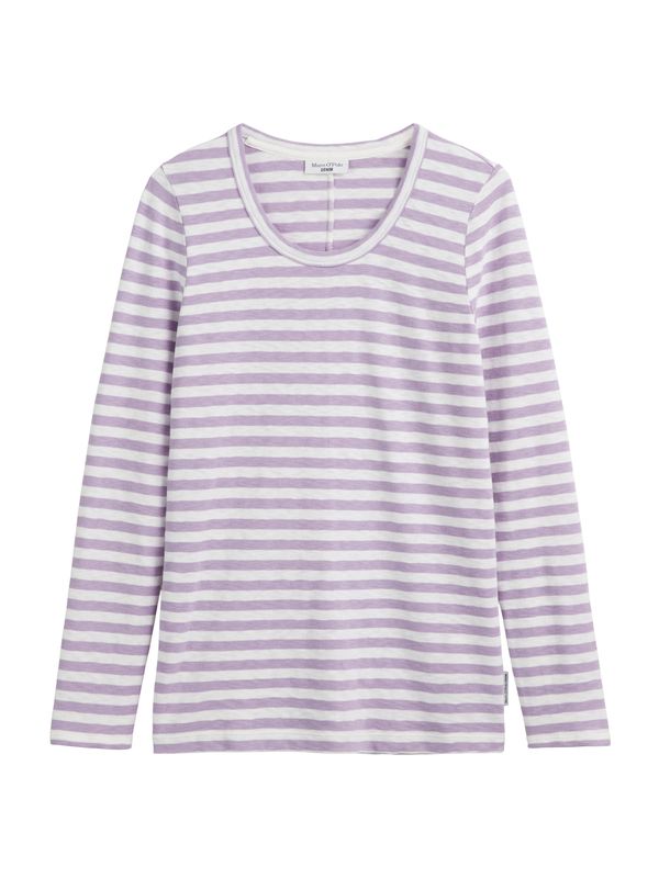 Marc O'Polo DENIM Marc O'Polo DENIM Majica  sivka / bela