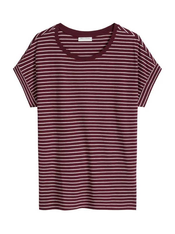 Marc O'Polo DENIM Marc O'Polo DENIM Majica  temno rdeča / bela