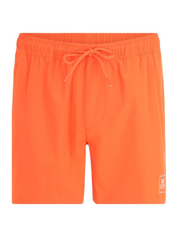 Marc O'Polo Marc O'Polo Kratke kopalne hlače 'Essentials'  oranžna / bela