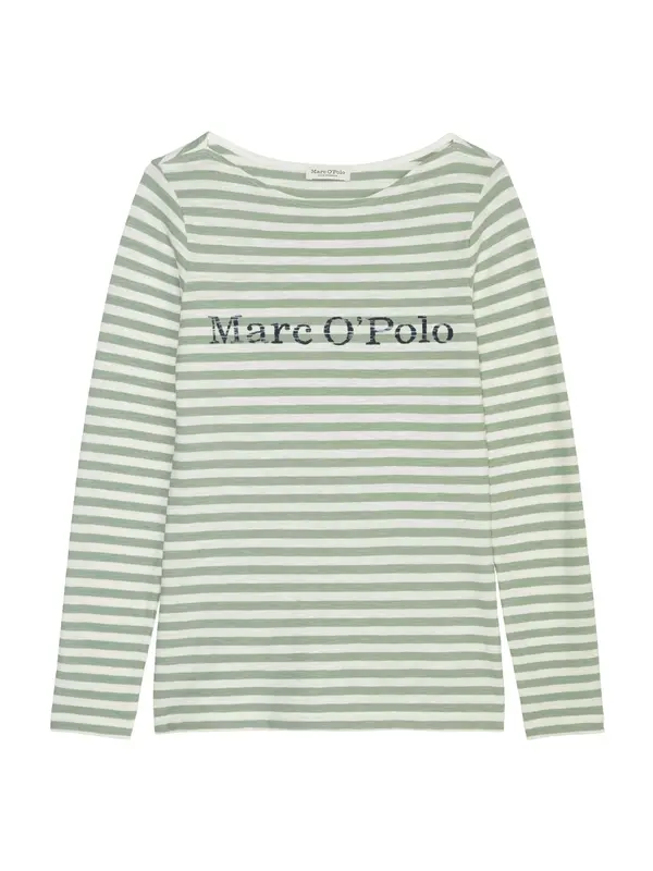 Marc O'Polo Marc O'Polo Majica  svetlo zelena / temno zelena / bela
