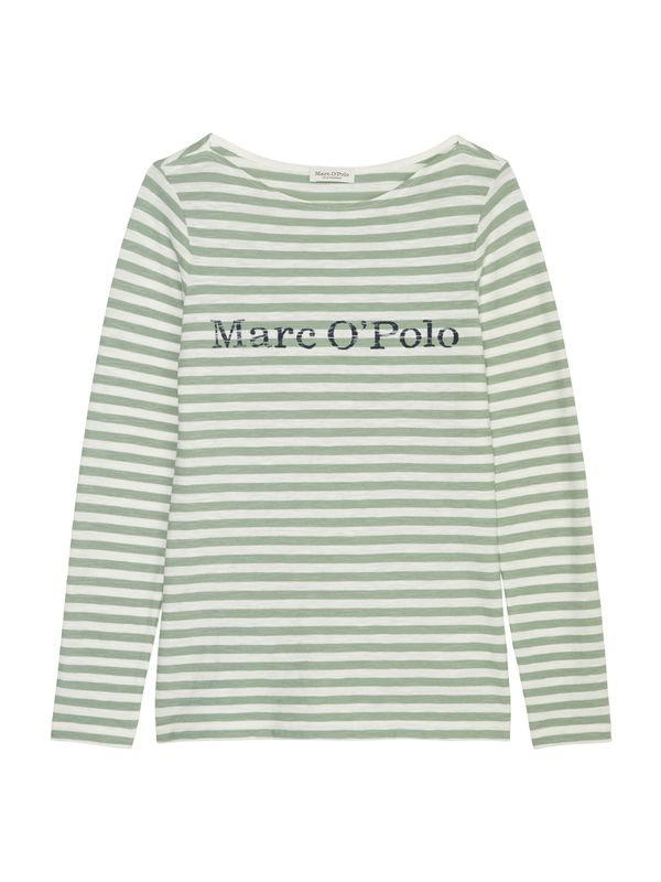 Marc O'Polo Marc O'Polo Majica  svetlo zelena / temno zelena / bela