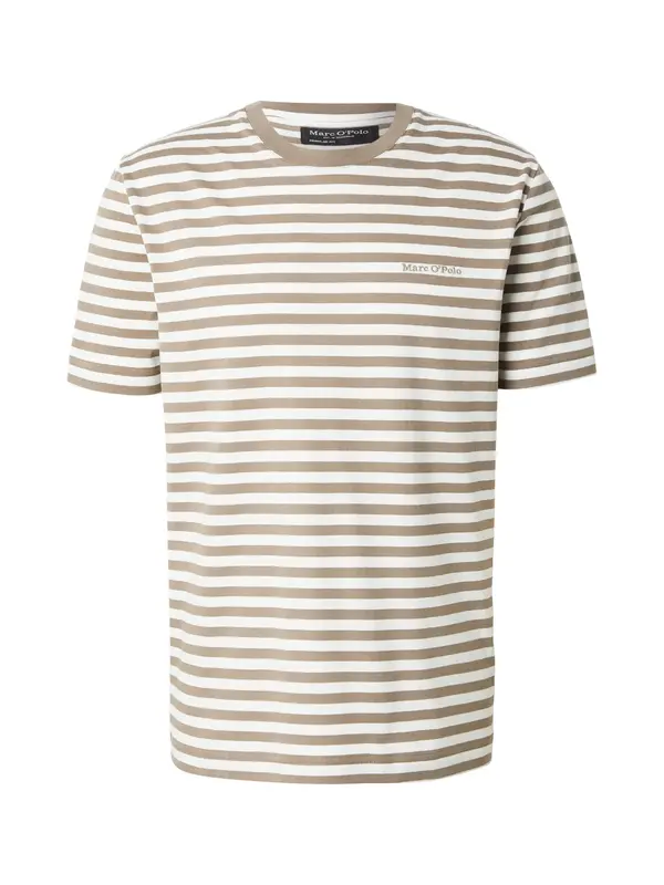 Marc O'Polo Marc O'Polo Majica  temno bež / bela