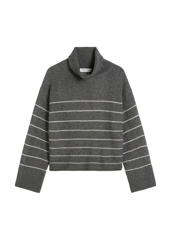 Marc O'Polo Marc O'Polo Pulover  temno siva / bela
