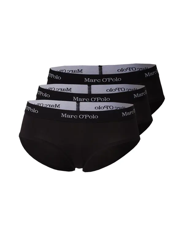Marc O'Polo Marc O'Polo Spodnje hlače 'Essentials'  črna / bela