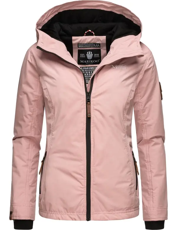 MARIKOO MARIKOO Prehodna jakna 'Brombeere'  rosé / črna