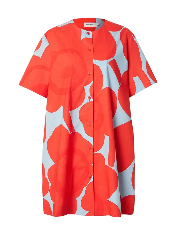 Marimekko Marimekko Dolga srajca 'TAITAVUUS UNIKKO'  svetlo modra / rdeča