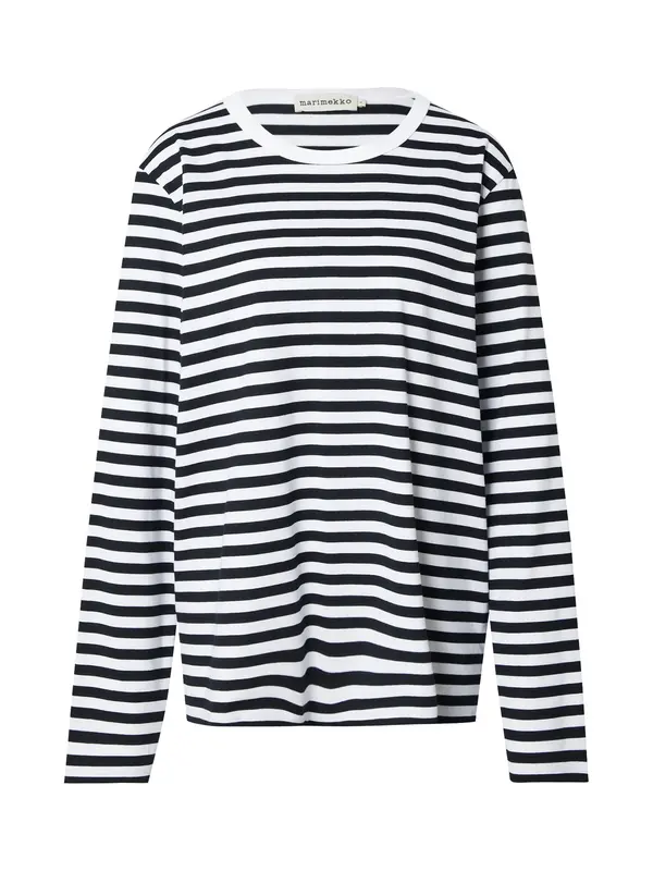 Marimekko Marimekko Majica 'TASARAITA'  marine / bela