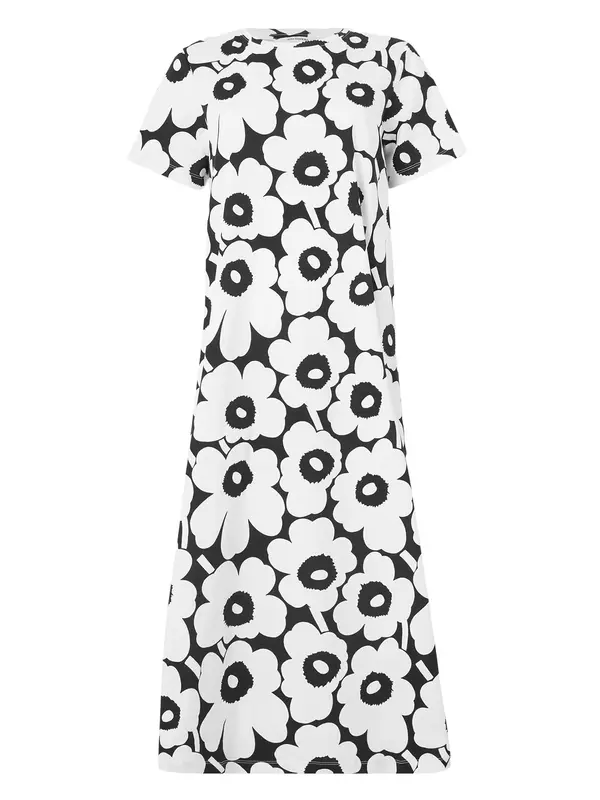 Marimekko Marimekko Poletna obleka 'PISTEINEN UNIKKO'  črna / off-bela