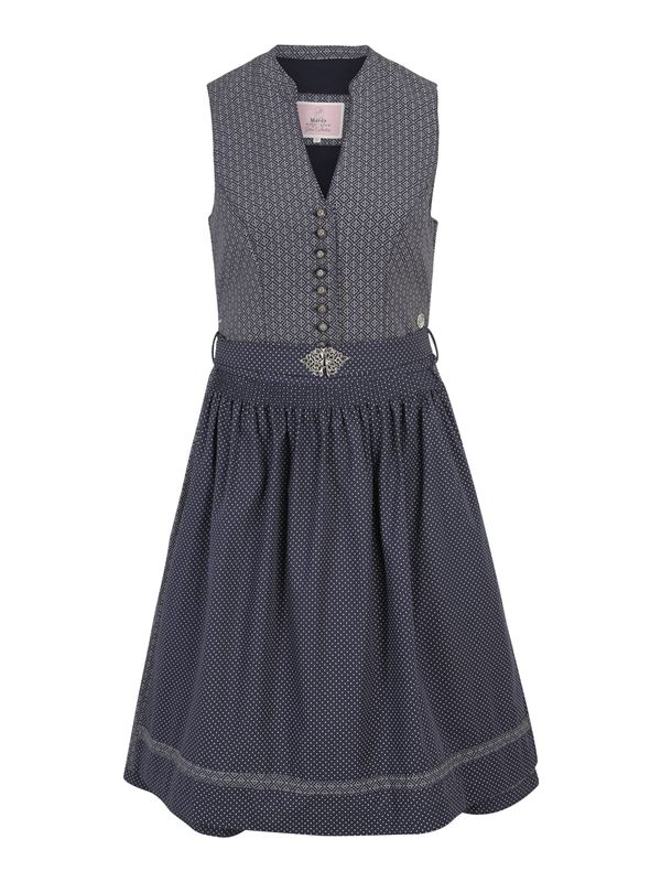 MARJO MARJO Dirndl 'Karina'  temno modra / bela