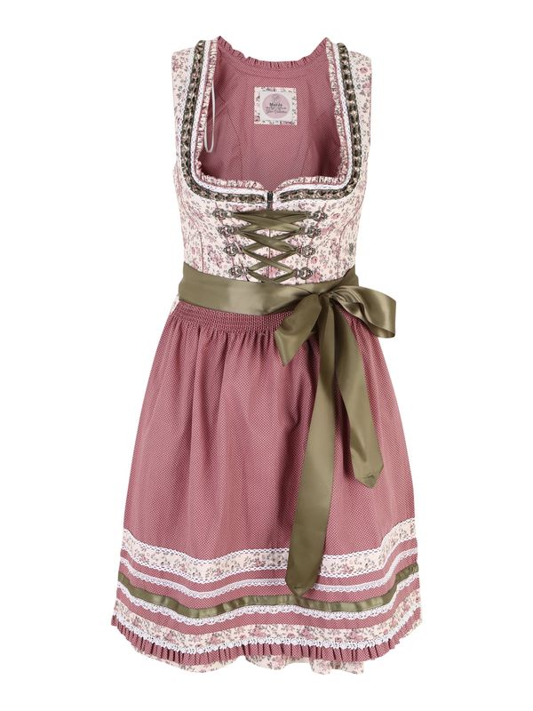 MARJO MARJO Dirndl 'Natalia'  bež / kaki / rosé / staro roza