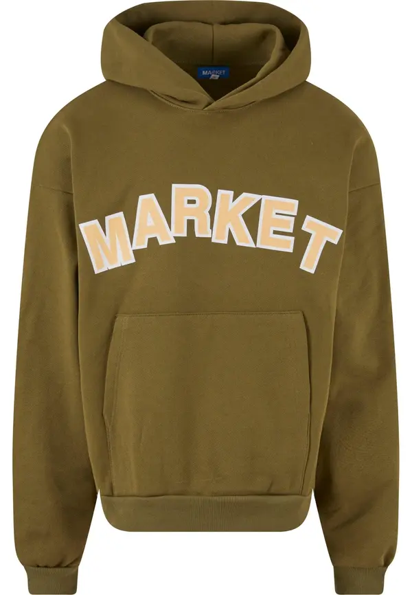 MARKET MARKET Majica 'Expansion'  pesek / oliva