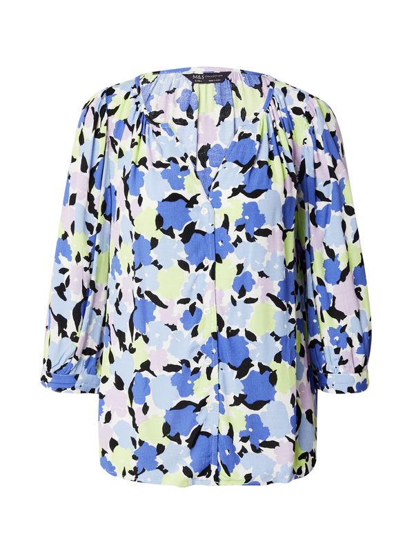 Marks & Spencer Marks & Spencer Bluza  modra / limeta / majnica / bela