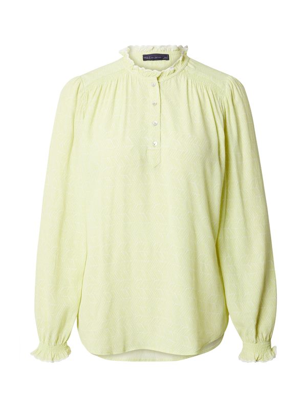 Marks & Spencer Marks & Spencer Bluza 'Popover'  svetlo rumena