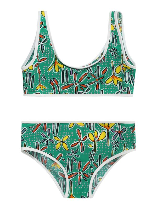 Marni Marni Bikini  rumena / zelena / temno rdeča / črna