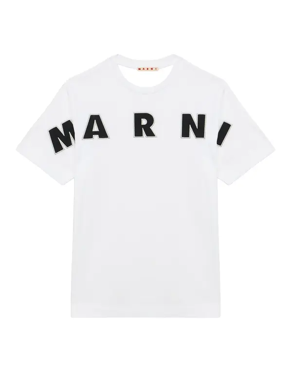 Marni Marni Majica  črna / bela