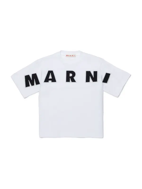 Marni Marni Majica  črna / bela