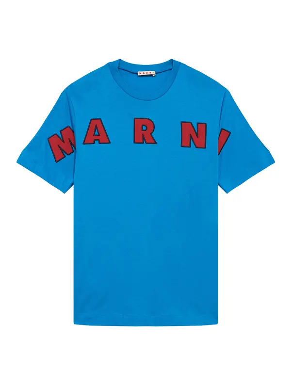 Marni Marni Majica  modra / rdeča / črna