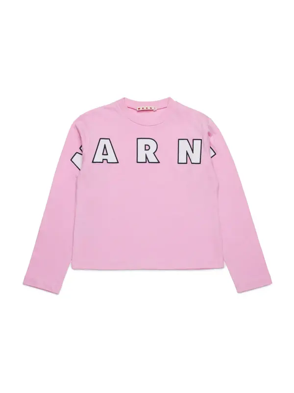 Marni Marni Majica  temno modra / lila / bela