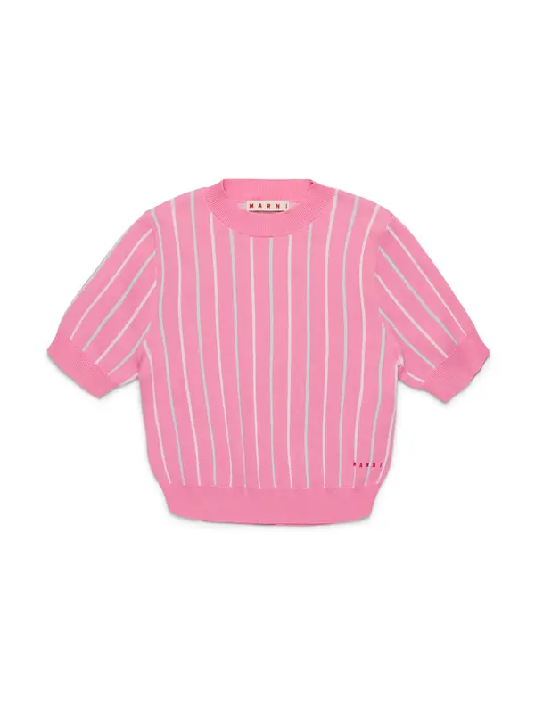 Marni Marni Pulover  pastelno modra / svetlo roza / bela