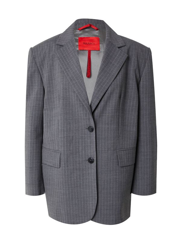 MAX&Co. MAX&Co. Blazer 'OUTOFOFFICE'  siva / bela