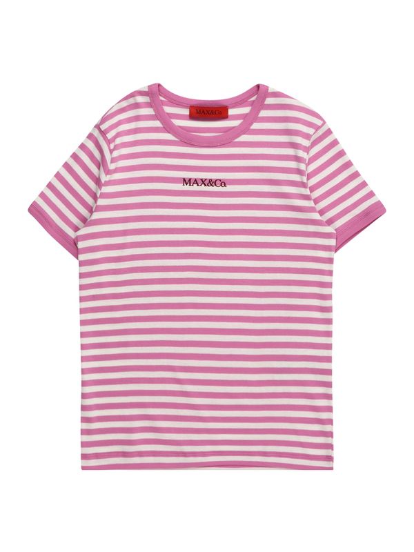 MAX&Co. MAX&Co. Majica 'T2F'  roza / črna / bela