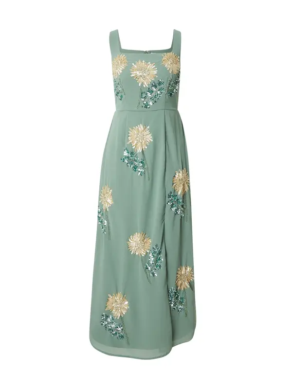 Maya Deluxe Maya Deluxe Poletna obleka  pastelno zelena / bela