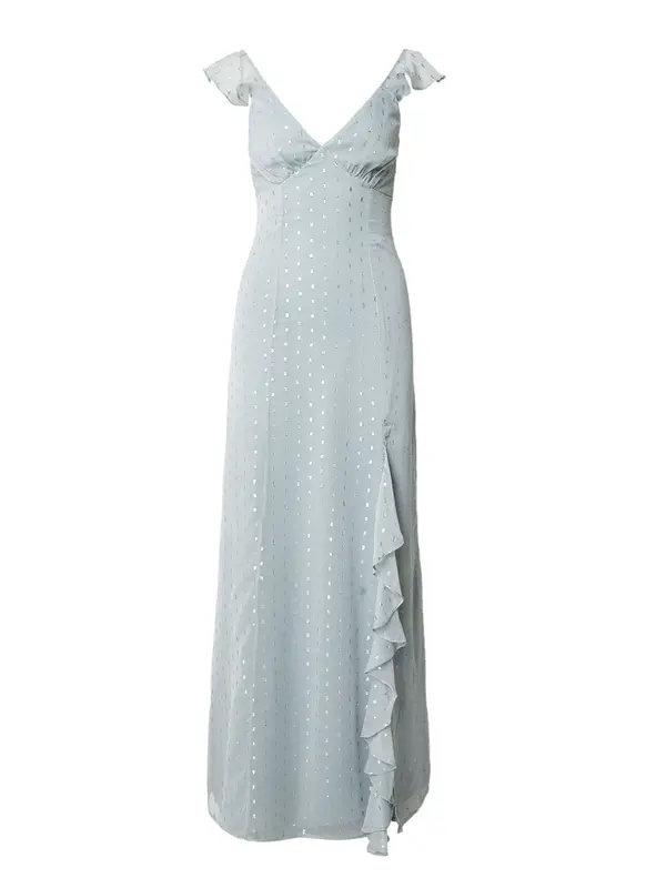 Maya Deluxe Maya Deluxe Večerna obleka 'Georgette'  nebeško modra / srebrna