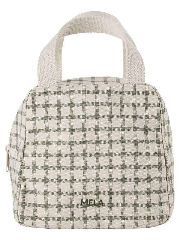 MELA MELA Kozmetična torbica 'Jasmeet'  greige / zelena