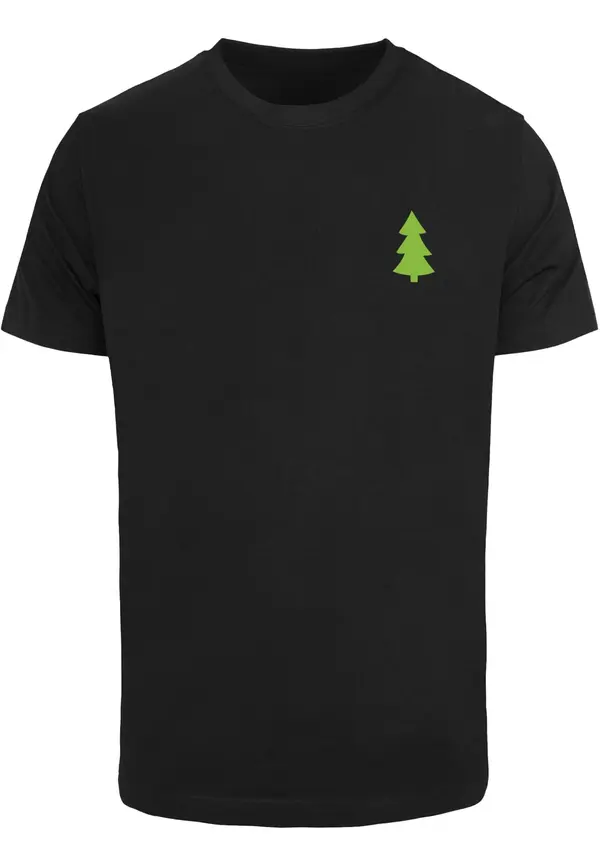 Merchcode Merchcode Majica 'Christmas Vibes'  zelena / rdeča / črna