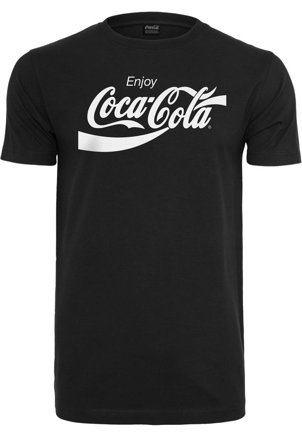 Merchcode Merchcode Majica 'Coca Cola'  črna / bela