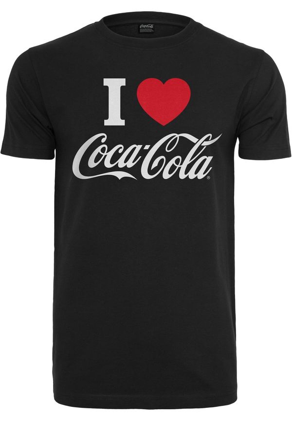 Merchcode Merchcode Majica 'Coca Cola I Love Coke'  rdeča / črna / bela
