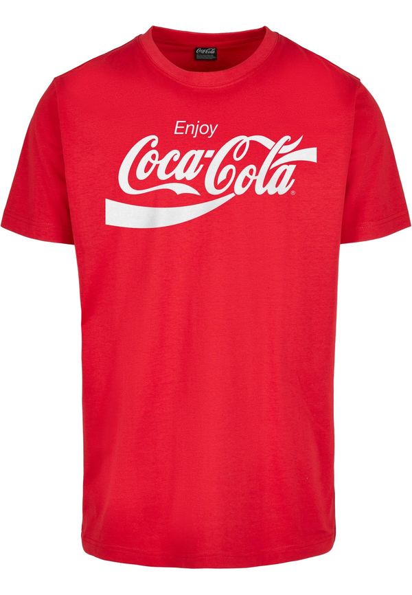 Merchcode Merchcode Majica 'Coca Cola'  rdeča / bela