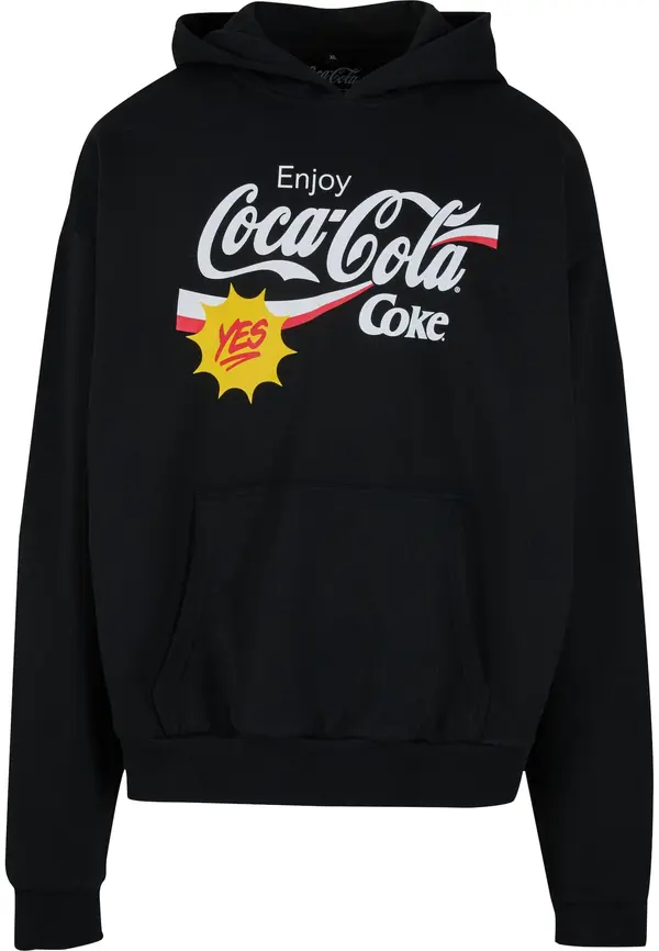 Merchcode Merchcode Majica 'Coca Cola Refreshed'  rumena / črna / bela