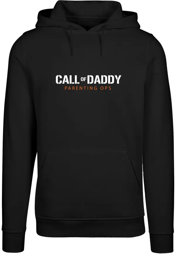 Merchcode Merchcode Majica 'Fathers Day - Call of Daddy'  oranžna / črna / bela