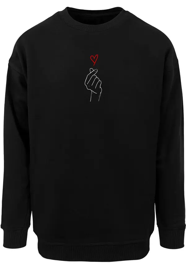 Merchcode Merchcode Majica 'K Heart'  rdeča / črna / bela