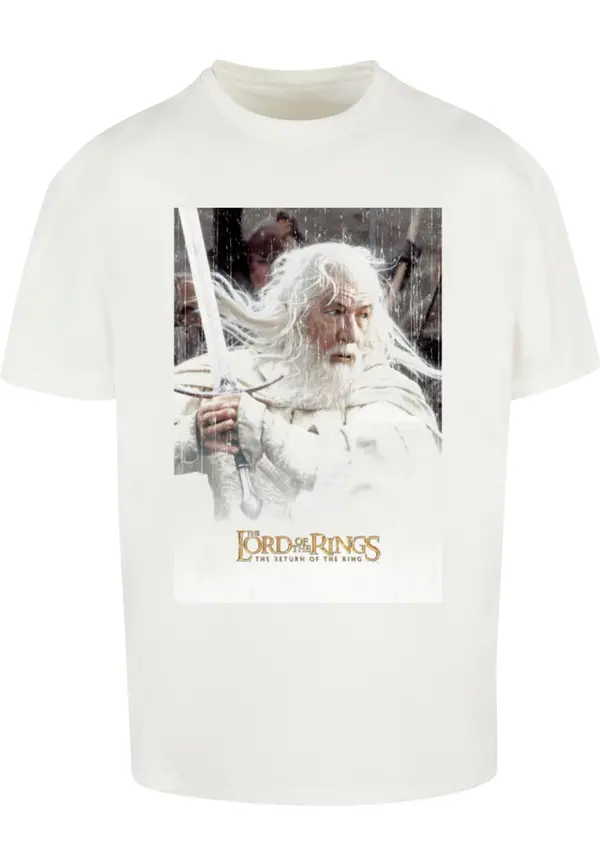 Merchcode Merchcode Majica 'Lord of the Rings - Gandalf'  mešane barve / bela