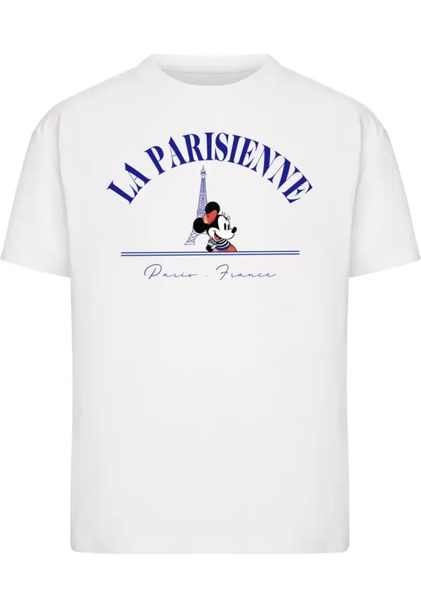 Merchcode Merchcode Majica 'Minnie La Parisienne'  modra / rdeča / črna / bela