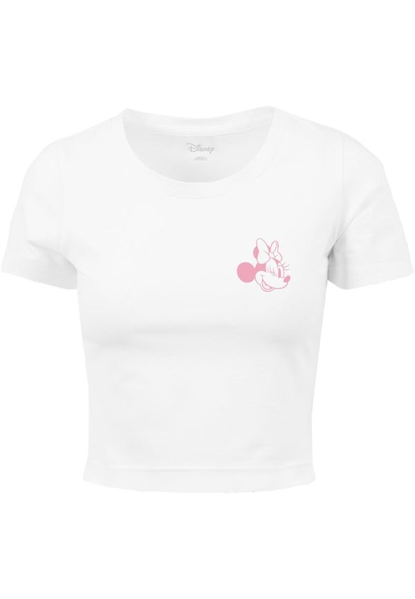 Merchcode Merchcode Majica 'Minnie Mouse Wink'  fuksija / bela