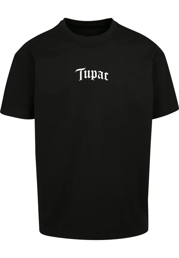 Merchcode Merchcode Majica 'Tupac - 2Pacalypce'  siva / črna / bela