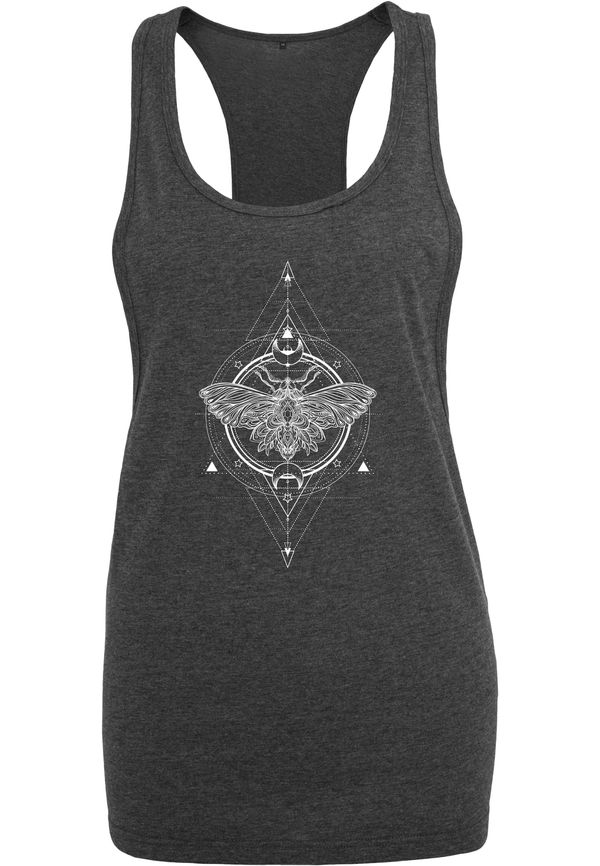 Merchcode Merchcode Top  temno siva / bela