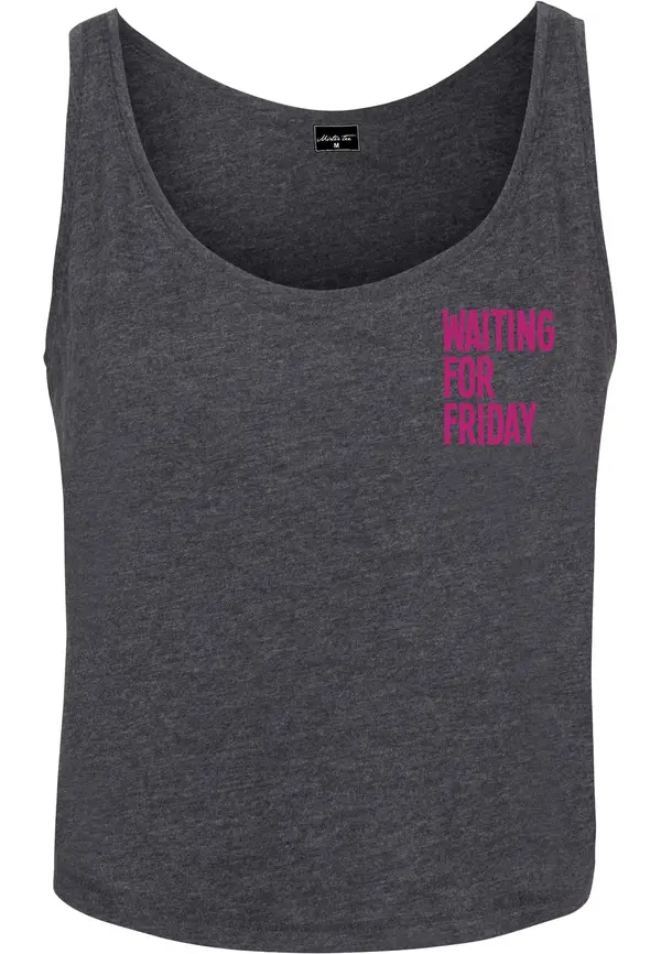 Merchcode Merchcode Top 'Waiting For Friday'  antracit / ciklama