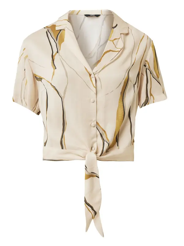 MEXX MEXX Bluza  bež / temno bež / črna