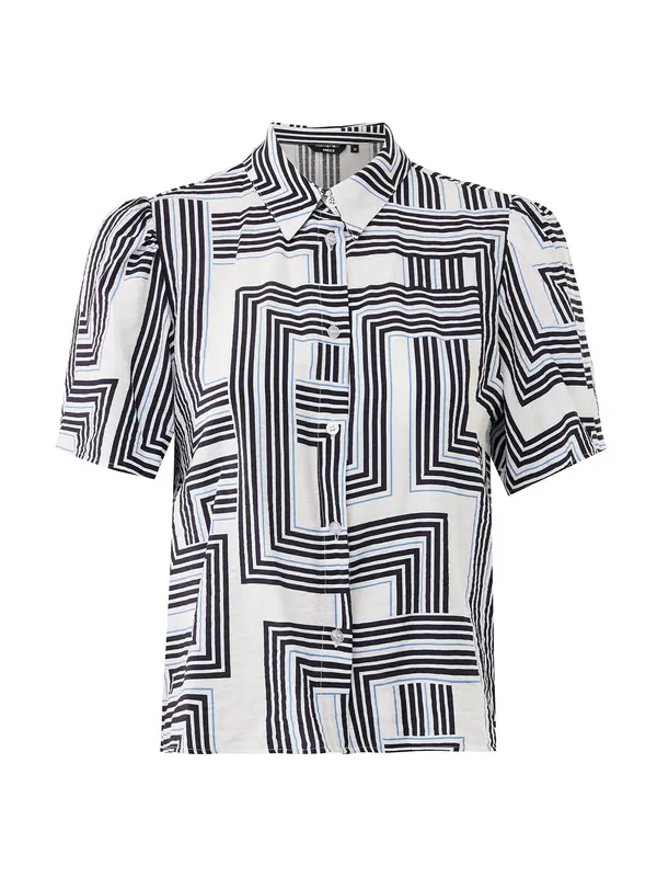 MEXX MEXX Bluza  kraljevo modra / črna / bela